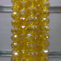Горный хрусталь прозрачный лимон с акрилом№50.5  10мм